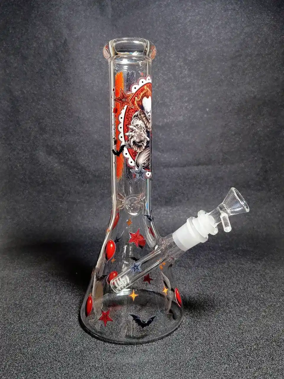 Pennywise IT Red Balloon Horror Beaker Glass Bong