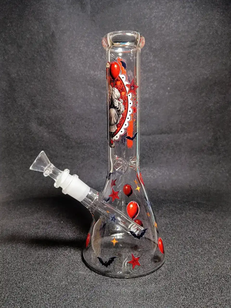 Pennywise IT Red Balloon Horror Beaker Glass Bong