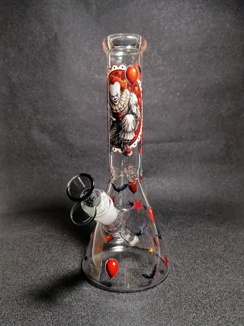 Pennywise IT Red Balloon Horror Beaker Glass Bong