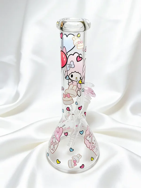 10″ Pink Dream My Sweet Piano Beaker Glass Bong 10" Pink Dream My Sweet Piano Beaker Glass Bong