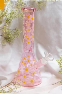 Pink Retro Daisy Bong