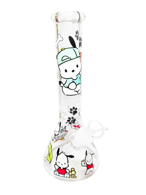 10" Playful Pochacco Beaker Glass Bong