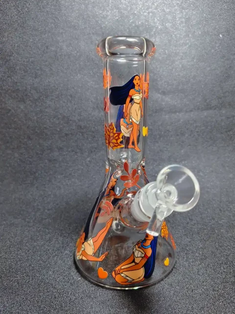 Pocahontas Autumn Leaf Beaker Glass Bong