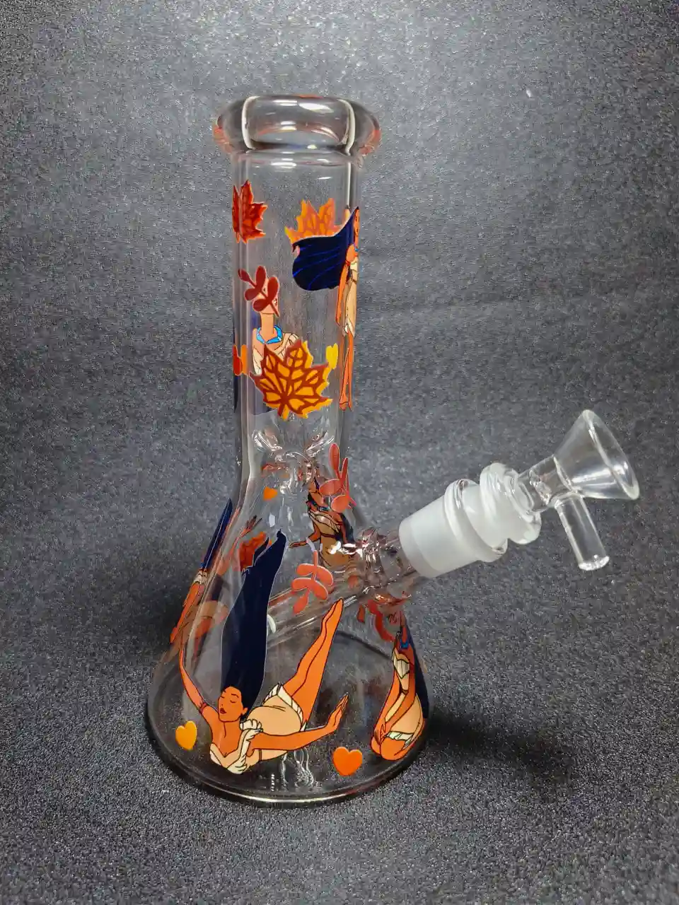 Pocahontas Autumn Leaf Beaker Glass Bong
