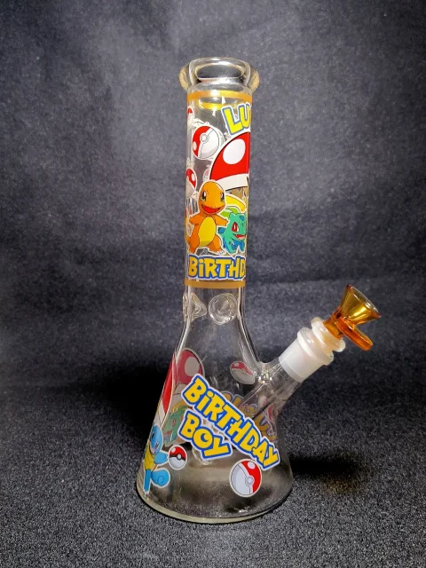 Pokémon Birthday Boy Luca Pikachu Poké Ball Beaker Glass Bong Pokémon Birthday Boy Luca Pikachu Poké Ball Beaker Glass Bong