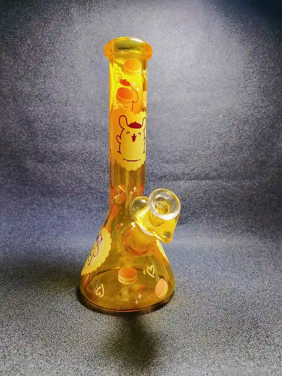 10" Pompompurin Caramel Dessert Beaker Glass Bong