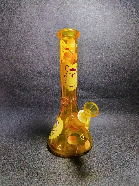 10" Pompompurin Caramel Dessert Beaker Glass Bong