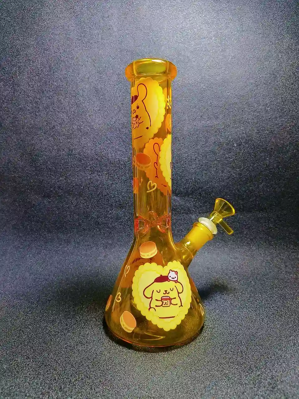 10" Pompompurin Caramel Dessert Beaker Glass Bong