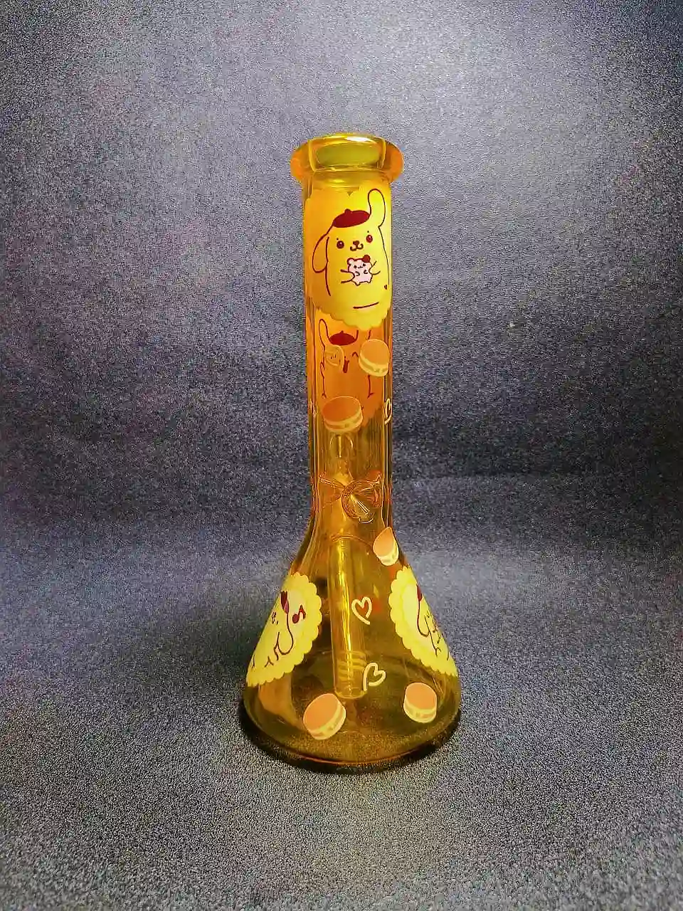 10" Pompompurin Caramel Dessert Beaker Glass Bong