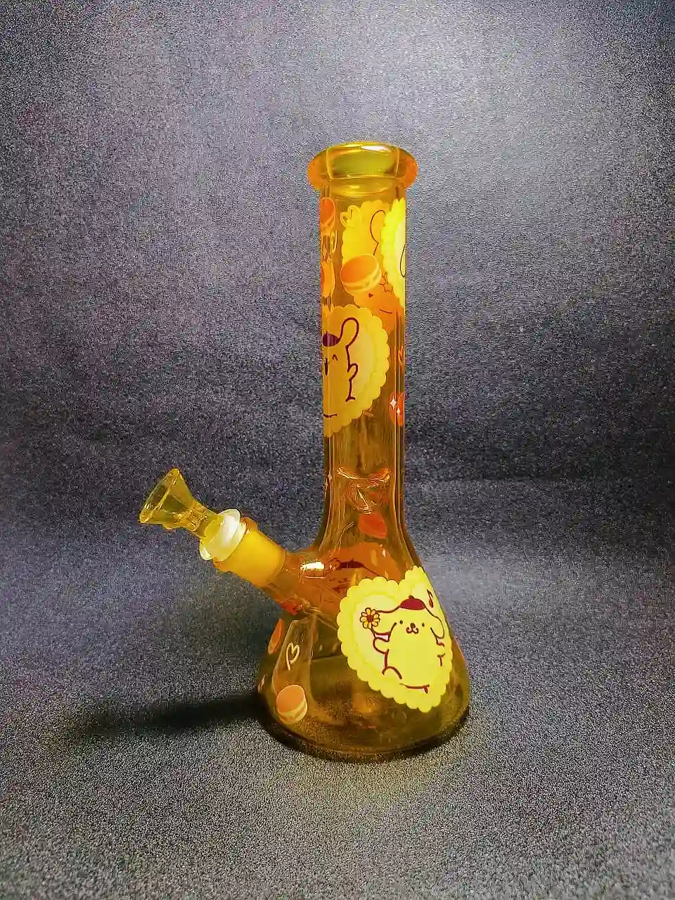 10" Pompompurin Caramel Dessert Beaker Glass Bong