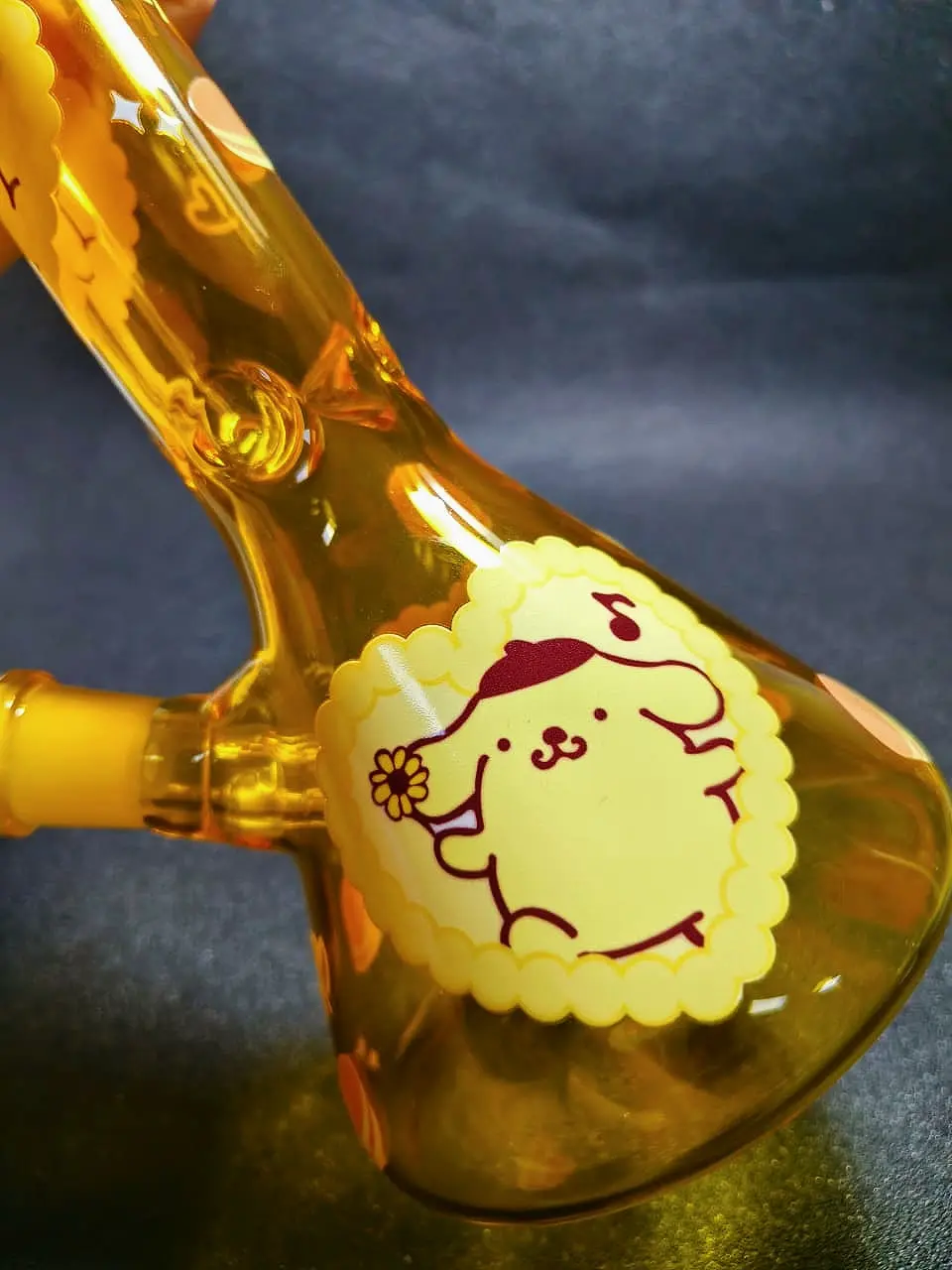 10" Pompompurin Caramel Dessert Beaker Glass Bong