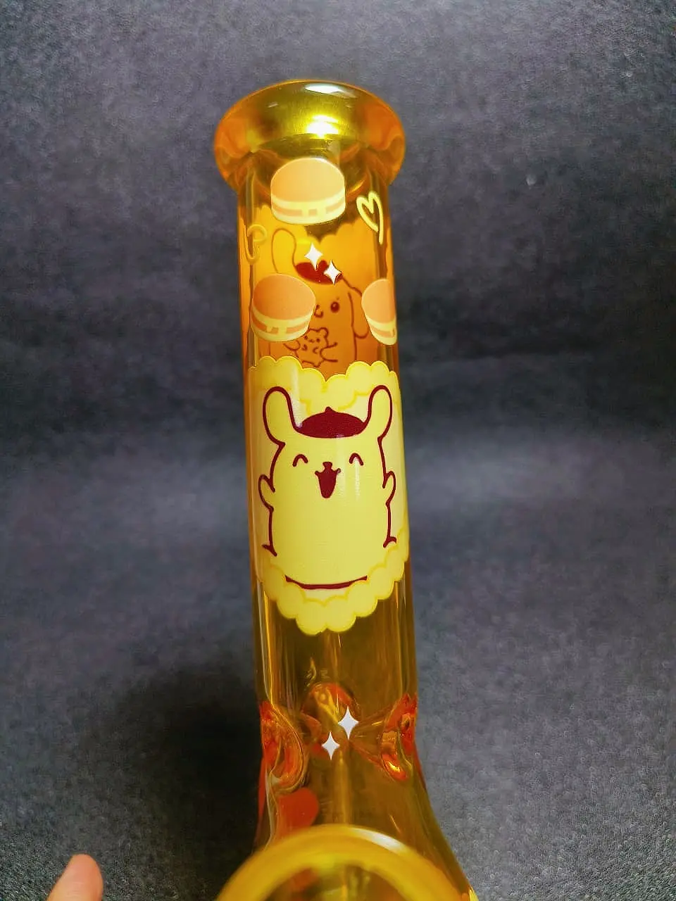10" Pompompurin Caramel Dessert Beaker Glass Bong