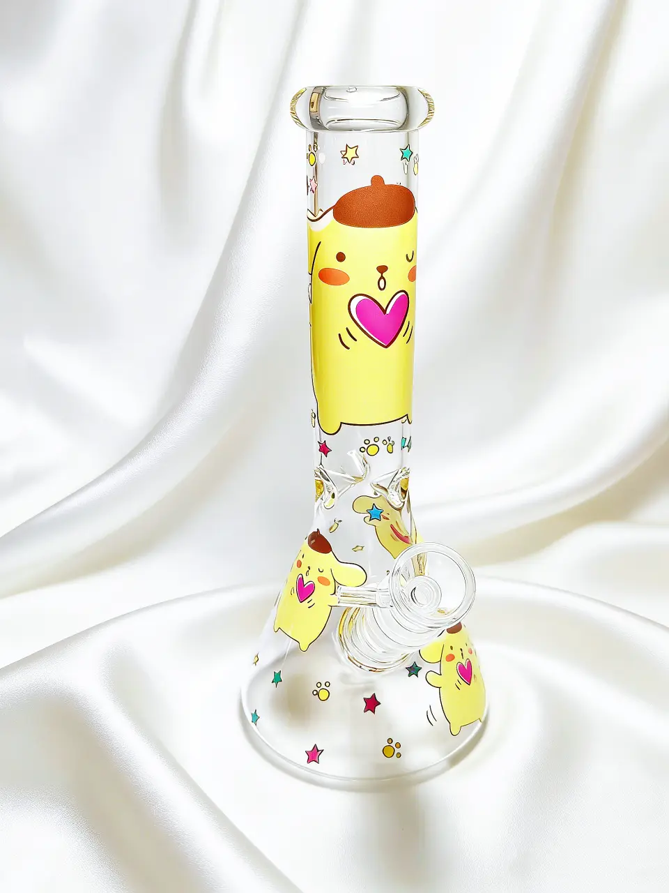 10" Pompompurin Sweet Pudding Party Beaker Glass Bong