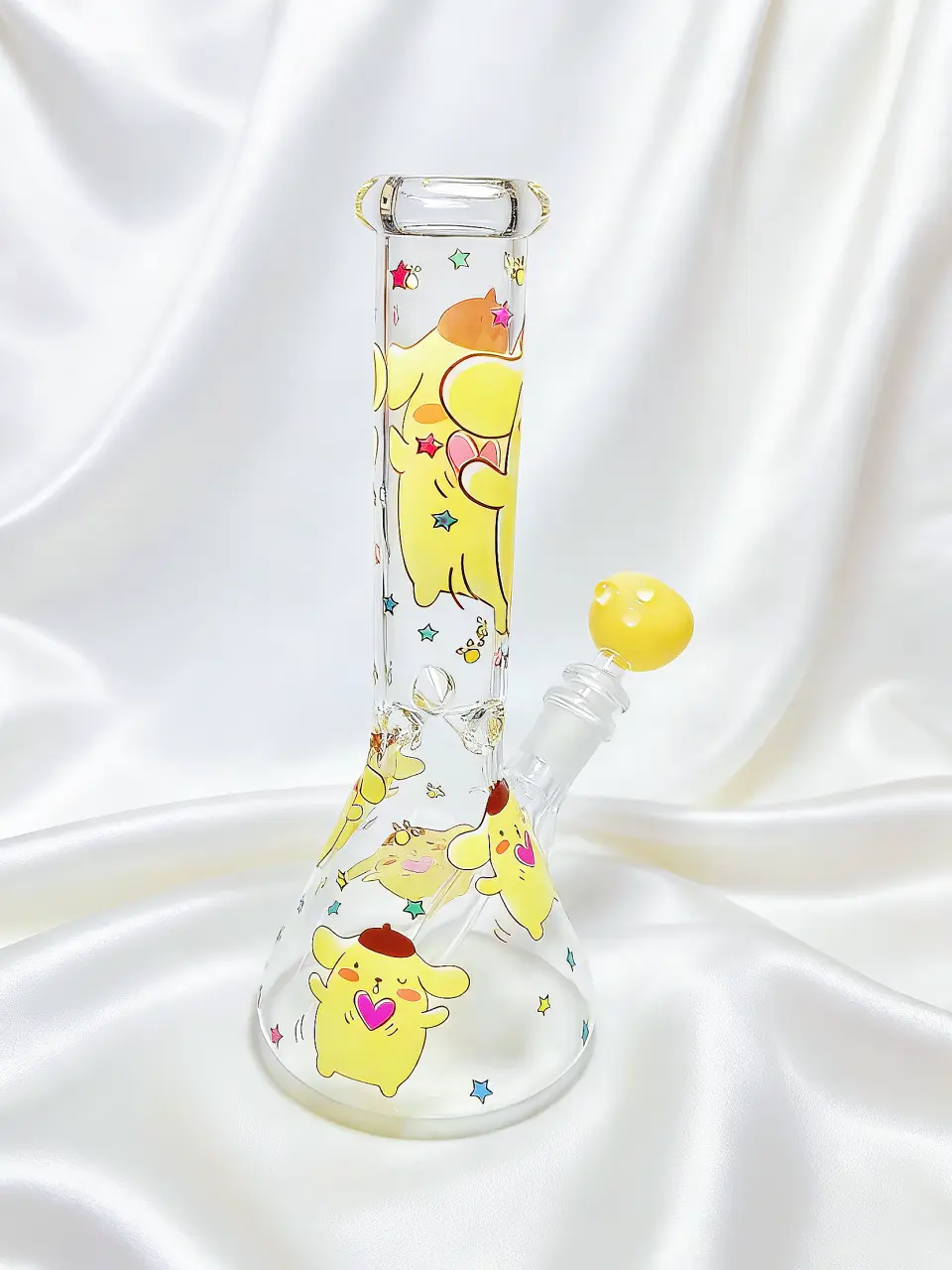 10" Pompompurin Sweet Pudding Party Beaker Glass Bong