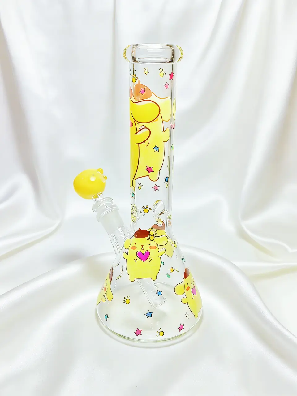 10" Pompompurin Sweet Pudding Party Beaker Glass Bong