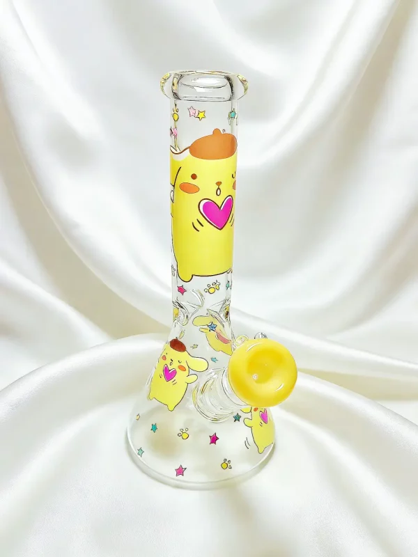 10" Pompompurin Sweet Pudding Party Beaker Glass Bong