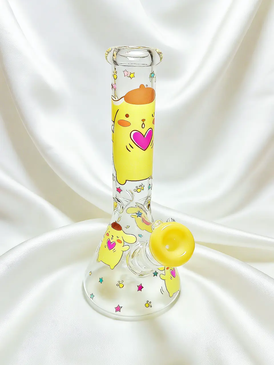 10" Pompompurin Sweet Pudding Party Beaker Glass Bong