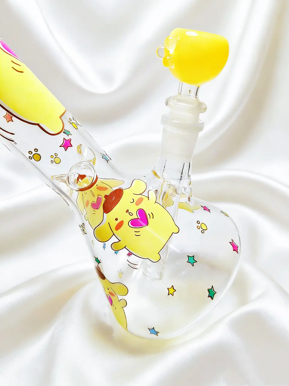 10" Pompompurin Sweet Pudding Party Beaker Glass Bong