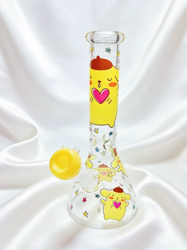 10″ Pompompurin Sweet Pudding Party Beaker Glass Bong 10" Pompompurin Sweet Pudding Party Beaker Glass Bong