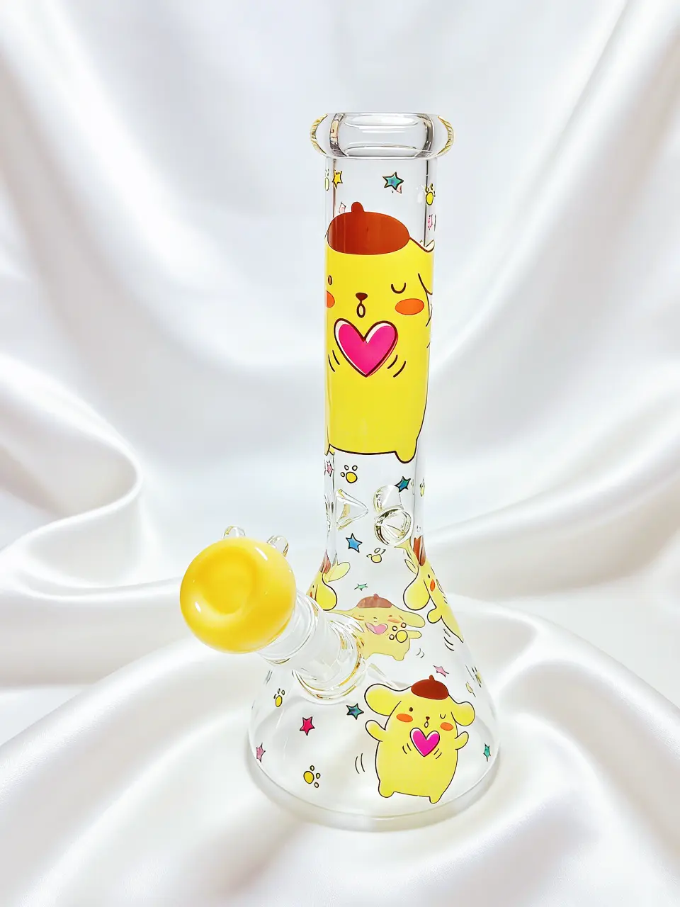 10" Pompompurin Sweet Pudding Party Beaker Glass Bong