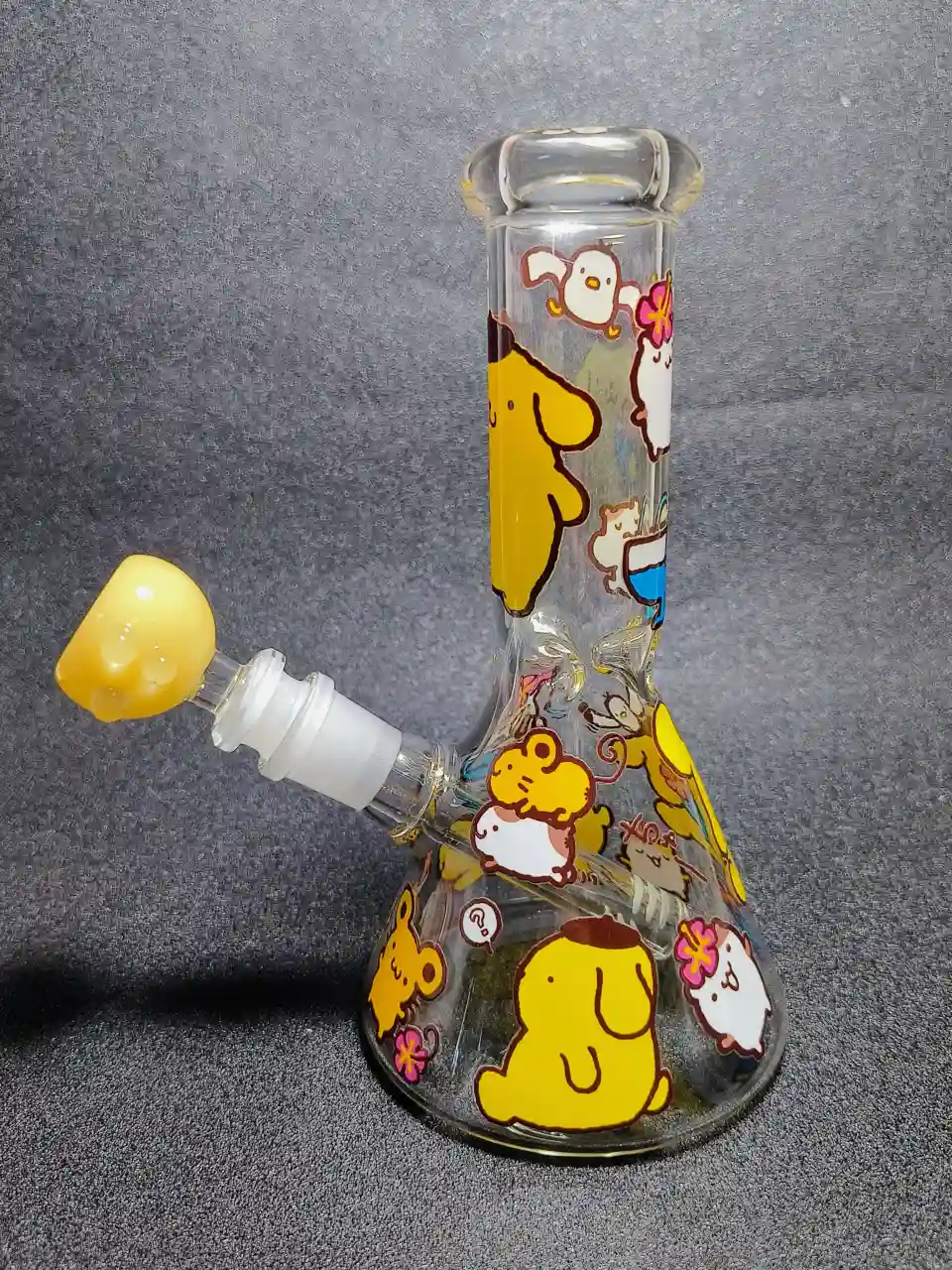 Pompompurin Summer Island Drink Party Glass Bong