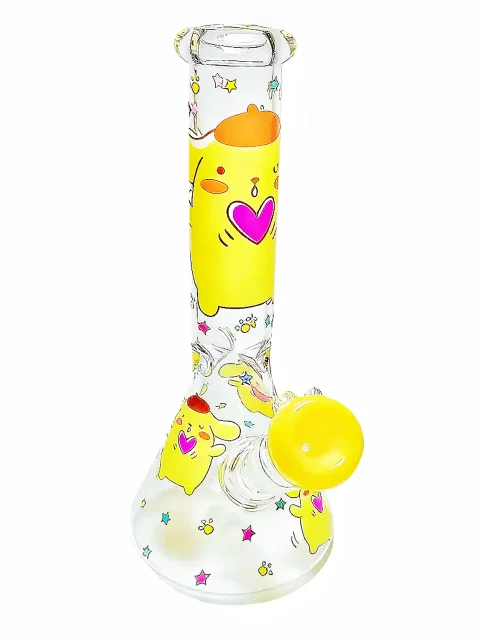 10" Pompompurin Sweet Pudding Party Beaker Glass Bong