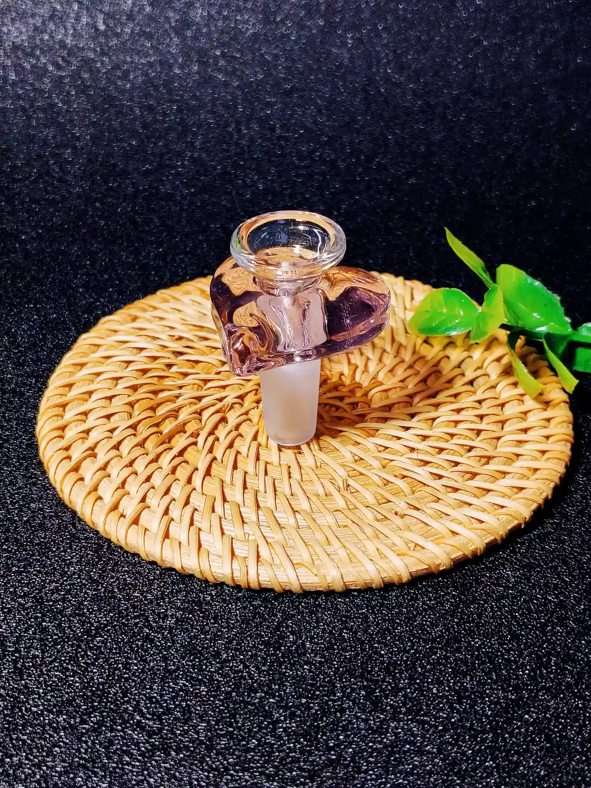 14mm Pink Heart Glass Bong Bowl Slide