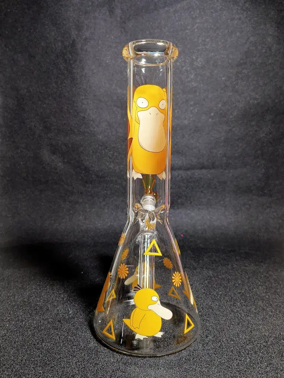 Psyduck Pokémon Yellow Classic Cartoon Beaker Glass Bong