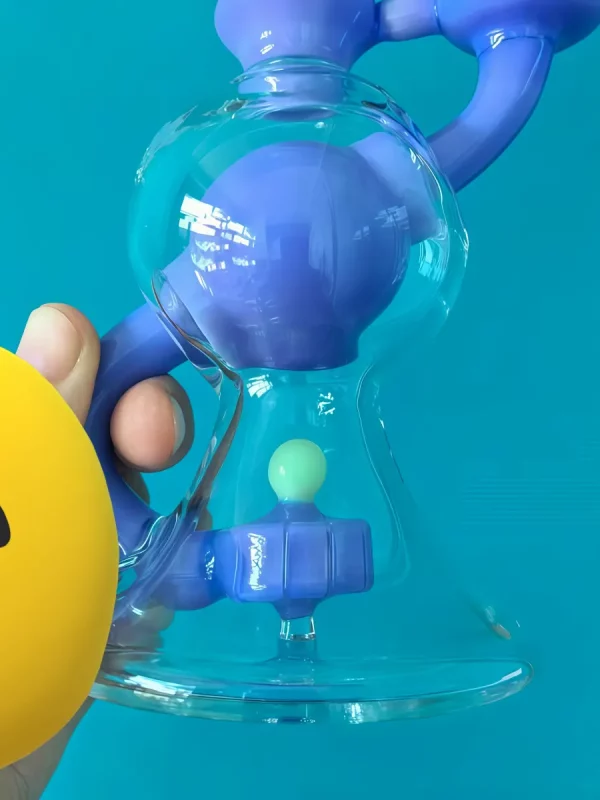 6" Recycler Ball Dab Rig Bong with Disc Perc