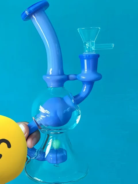 6" Recycler Ball Dab Rig Bong with Disc Perc