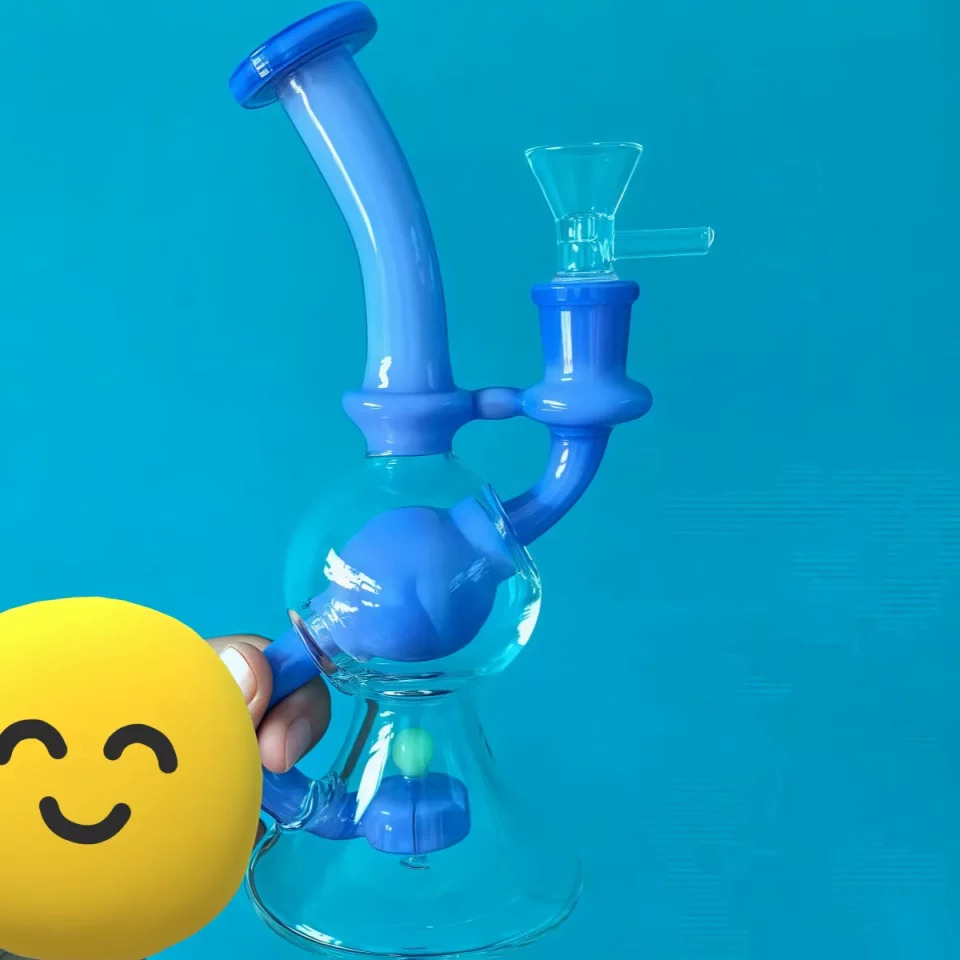 6" Recycler Ball Dab Rig Bong with Disc Perc