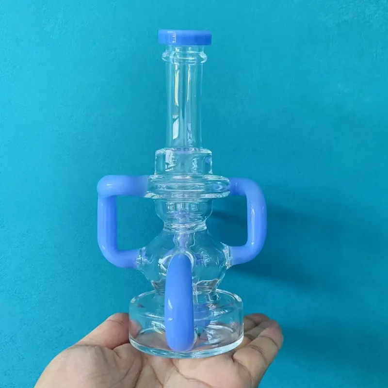8" Recycler Bong with Spherical Chamber & Percolator - Image 3