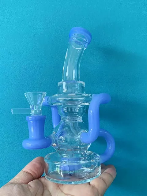 8" Recycler Bong with Spherical Chamber & Percolator