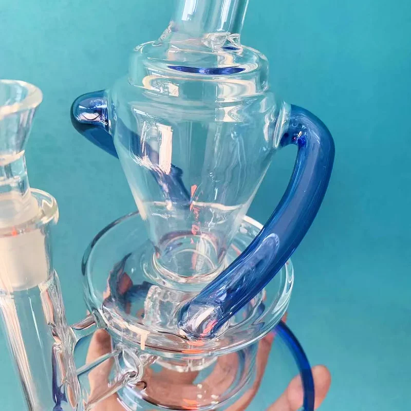 10" Recycler Glass Bong with Matrix Perc
