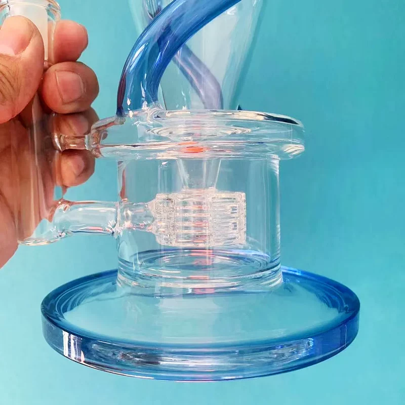 10" Recycler Glass Bong with Matrix Perc