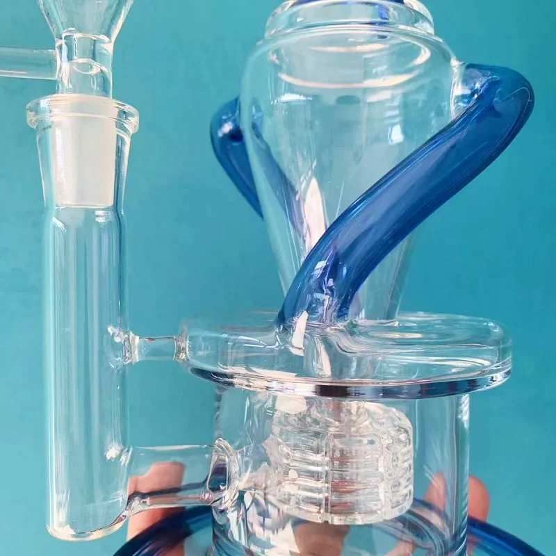 10" Recycler Glass Bong with Matrix Perc