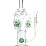 12" Recycler Glass Bong with Three Swiss Tubes
