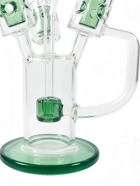 12" Recycler Glass Bong with Three Swiss Tubes