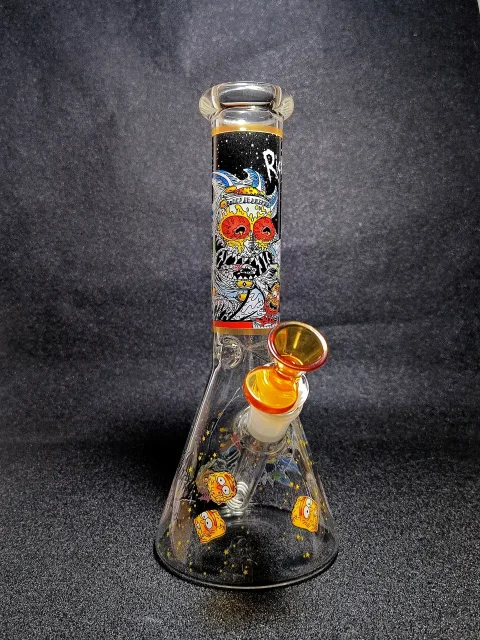 10" Rick and Morty Cosmic Mutation Giant Eye Beaker Glass Bong