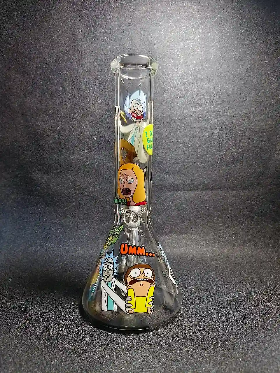 10" Rick and Morty Interdimensional Chaos Beaker Glass Bong