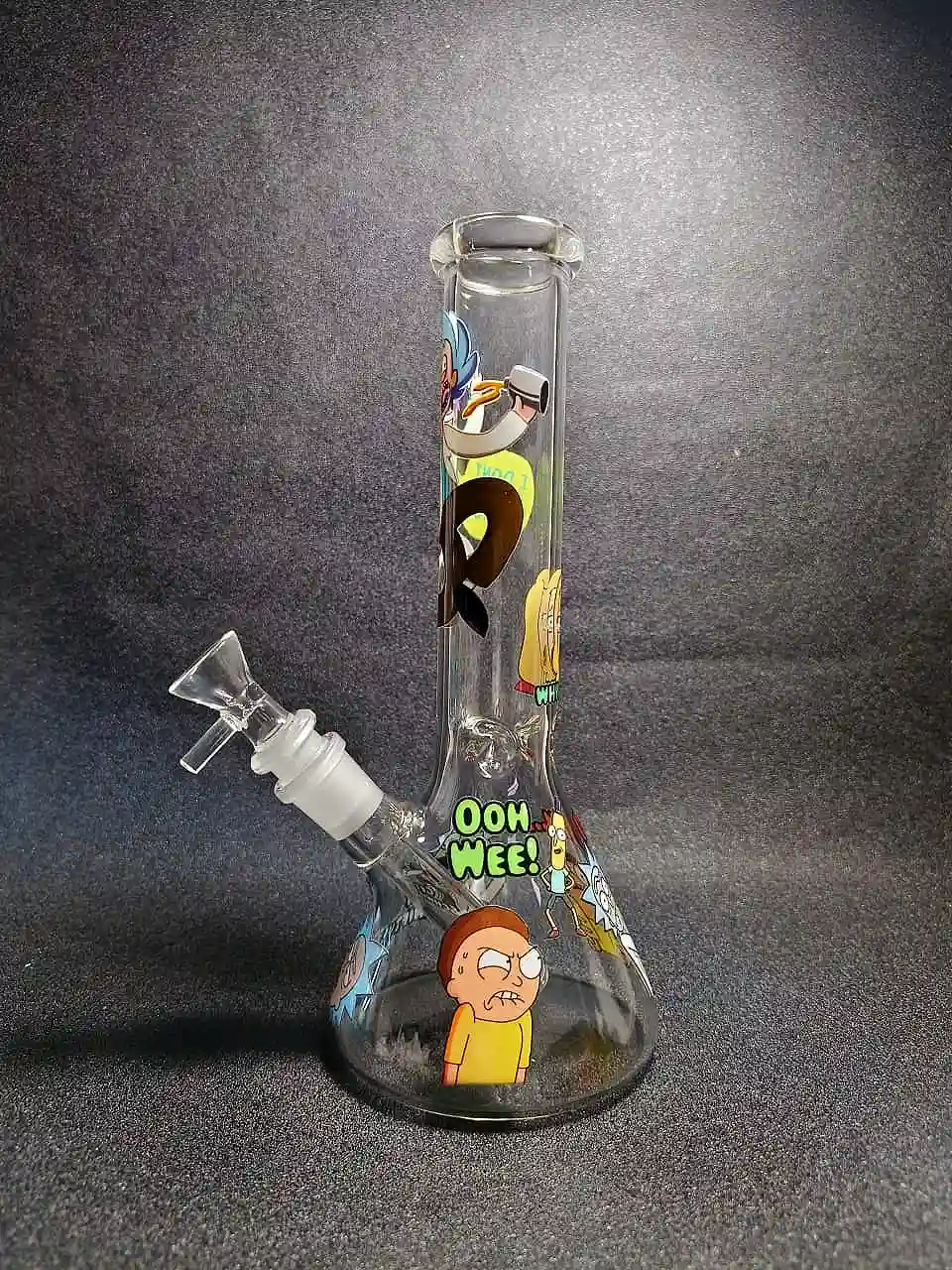 10" Rick and Morty Interdimensional Chaos Beaker Glass Bong