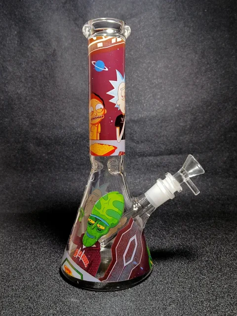 Rick and Morty Pickle Rick Multiverse Portal Beaker Glass Bong Rick and Morty Pickle Rick Multiverse Portal Beaker Glass Bong