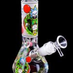 8" Rick & Morty Evil Clown Glow Mini Beaker Bong