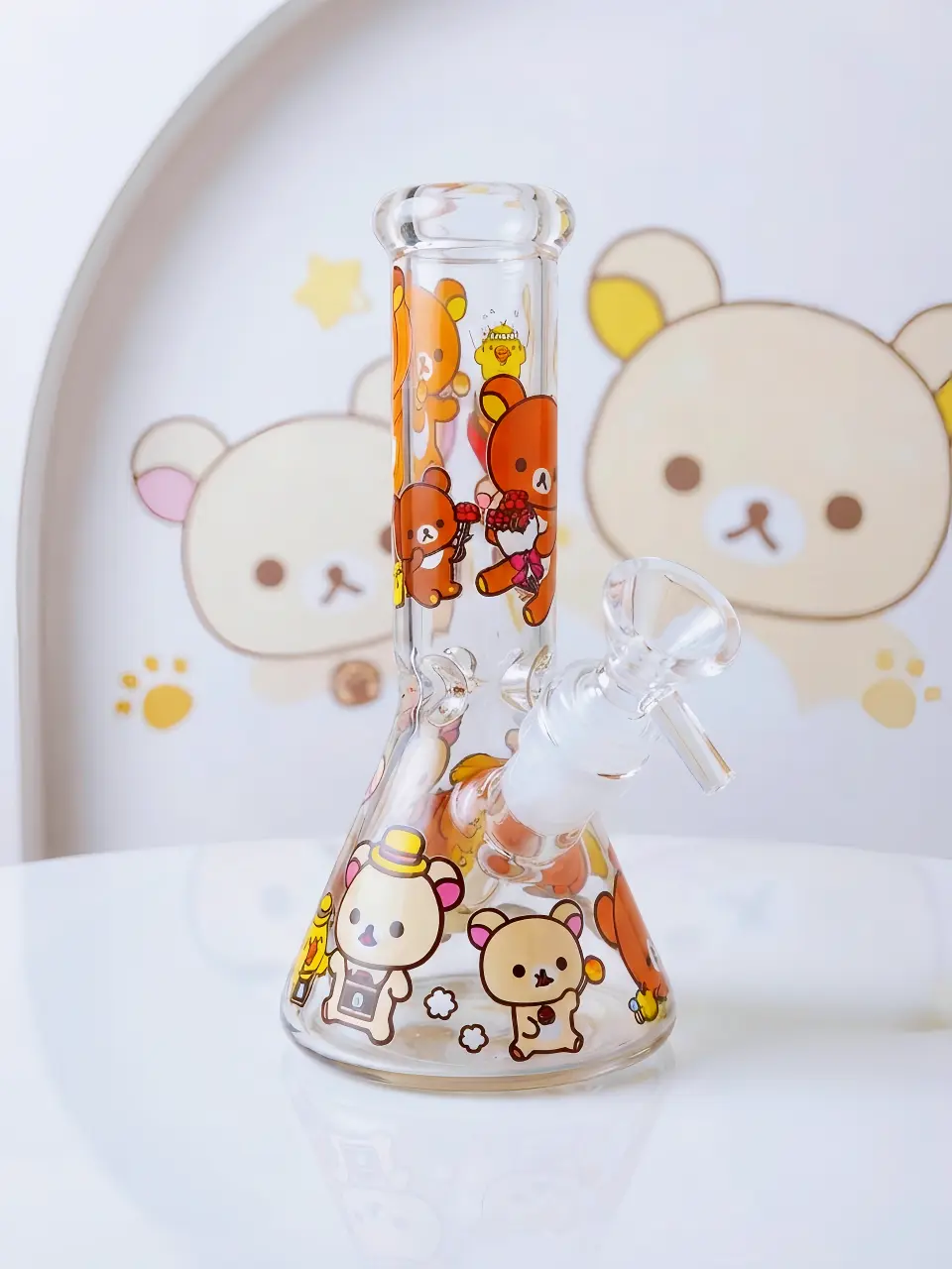 Rilakkuma Korilakkuma Mini Beaker Glass Bong