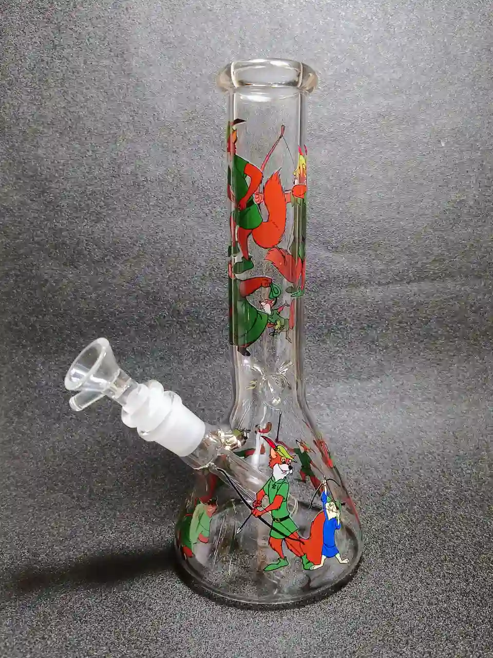 Legendary Forest Hero Robin Hood Beaker Glass Bong