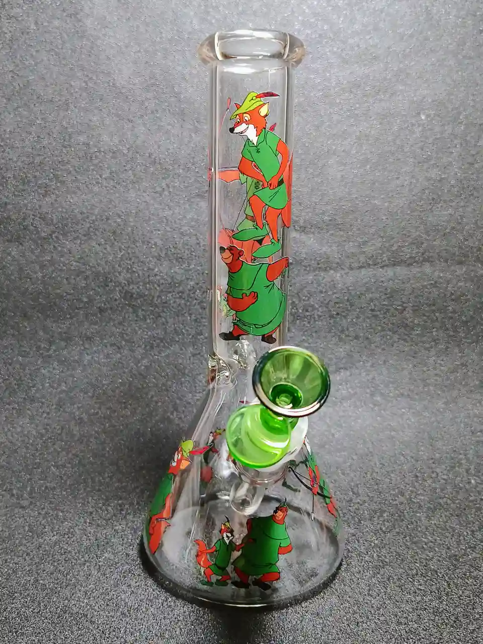 Legendary Forest Hero Robin Hood Beaker Glass Bong