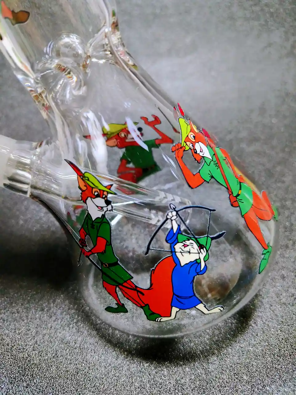 Legendary Forest Hero Robin Hood Beaker Glass Bong