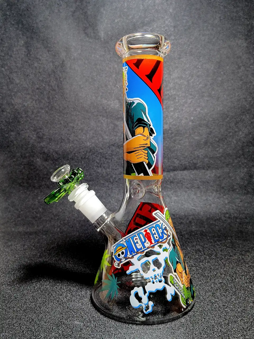 Roronoa Zoro One Piece Three-Sword Style Beaker Glass Bong
