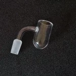 Round Bottom Flat Top Quartz Banger - 14mm male/ 90°/3mm