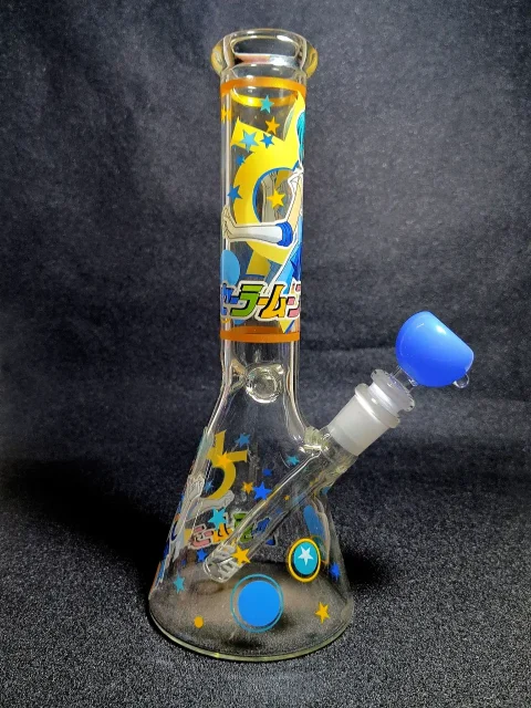 10″ Sailor Mercury Sailor Moon Blue Water Beaker Glass Bong 10" Sailor Mercury Sailor Moon Blue Water Beaker Glass Bong